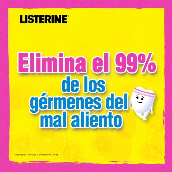 Listerine Smart Rinse Pink Lemonade elimina el 99% de los gérmenes del mal aliento