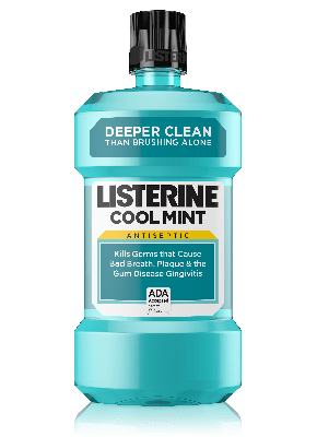 Botella de enjuague bucal antiséptico Listerine® Cool Mint