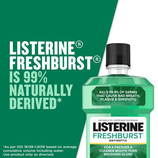 Listerine Freshburst es 99% de origen natural
