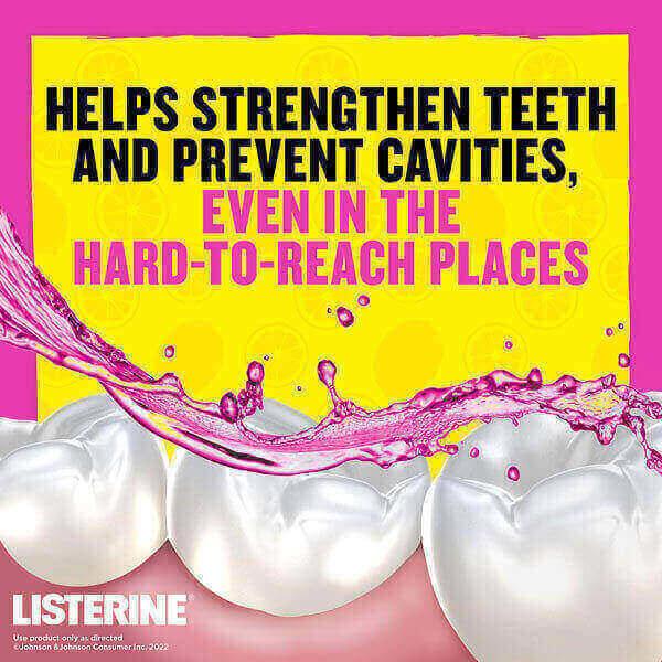 Listerine ayuda a fortalecer los dientes y evitar las caries, incluso en lugares de difícil acceso