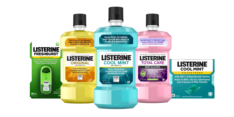 Listerine products for fresh breath